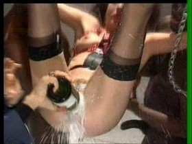 Rocco Siffredi - Laetitia fucking a bottle of Champagne