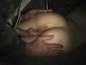 A sleeping str8 soldier gets cock and arse played with by a gay soldier